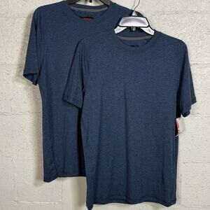 Bass Outdoor Men's Regular-Fit Quick-Dry T-Shirt set of 2, blue Small